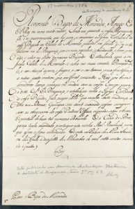 Documento do mês de setembro 2025 – Transferência da Diocese de Miranda para Bragança, 1764 Documento do mês de setembro 2025 – Transferência da Diocese de Miranda para Bragança, 1764