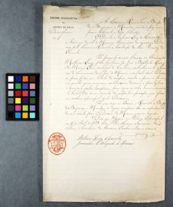 Documento do mês de junho 2026 - Cartas Dimissórias de Ordenação do ano 1873